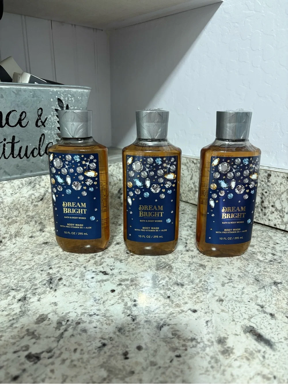 3 DREAM BRIGHT” by BBW, Pro-Vit B5 & Aloe Body Wash, each: 10 fl oz, NWT